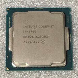 ■売切 INTEL CPU CORE i7-8700 SR3QS 3.20GHZ X020A800 インテル