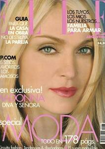 美品　MADONNA　マドンナ　表紙雑誌 　ELLE （アルゼンチン版）　 2001年　　表紙＋特集記事