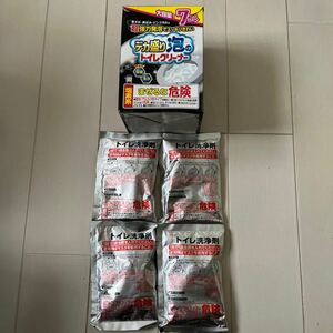 BULK LIFE (バルクライフ) ピクス 超強力 泡でスッキリキレイ デカ盛り泡のトイレクリーナー 110g 残りの4包　大容量　外箱なし発送