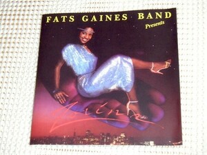 廃盤 Fats Gaines Band Presents Zorina / 知る人ぞ知る メロウ ブギー ～ アーバン ファンク ～ DISCO 秀作 / FOR YOUR LOVE 等収録