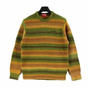 SUPREME シュプリーム 17AW Ombre Stripe Sweater ニット M グリーン系