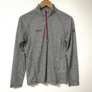 マーモット Marmot クライム ウール ボーダー L/S ZIp メリノウール混 長袖シャツ XLサイズ レディース ボーダー MJK-S4556W