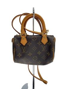 LOUIS VUITTON◆ミニ・スピーディ_モノグラム・キャンバス_ブラウン/ショルダーバッグ/ポシェット