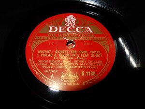 Collection放出企画☆SP78☆DECCA☆MOZART:QUINTET FOR HORN,VIOLIN,2 VIOLAS & CELLO,IN E FLAT☆２枚組☆専門店入手のきれいな品