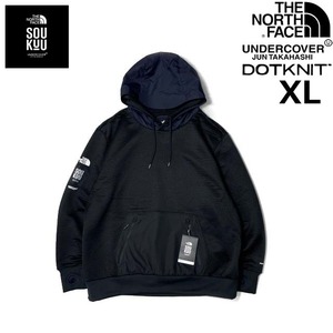 1円～!売切!【正規新品】THE NORTH FACE×UNDERCOVER SOUKUU DOTKNIT DOUBLE HOODIE パーカー US限定 ダブルフード(XL)黒 240617-110