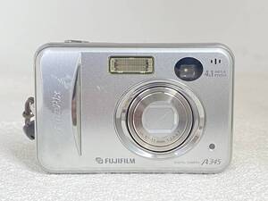 M-8490 【同梱不可】980円～ 現状品　FUJIFILM/フジフィルム　デジカメ　FinePix A345　5.8-17.4ｍｍ　1:2.8-4.7　シルバー　通電不可　