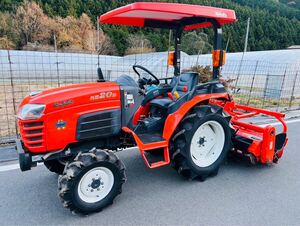 クボタ トラクター ● KB20D ● 422時間 ● 4WD ● 20馬力 ● PTO ●クボタ ロータリー RSP14K.