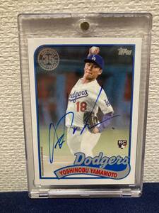 2024 Topps 山本 由伸 ルーキー 直筆 サイン オリックス Dodgers 侍 ジャパン MVP ワールド シリーズ 王者 