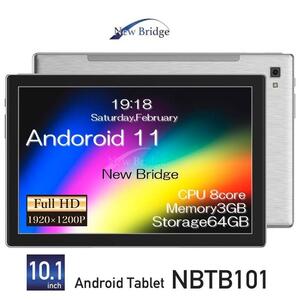 New Bridge 10.1インチ タブレット Android11 フルハイビジョン NBTB101