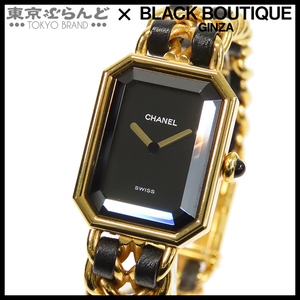 101760581 シャネル CHANEL プルミエール Mサイズ H0001 ブラック SS レザー GP 腕時計 レディース クォーツ