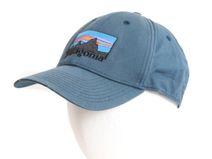 パタゴニア 73 ロゴ ストレッチ フィット ハット / Patagonia トラッカー ベースボール キャップ アウトドア ワンポイント ロゴ 刺繍 帽子