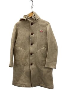 DANTON◆WOOL MOSSER フード付きロングコート/ウールモッサ/36/ウール/BEG/JD-8457