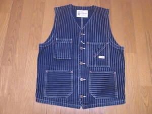 242-154/TCB JEANS/TCBジーンズ/ウォバッシュストライプ/TABBYS VEST/タビーズベスト/ワークベスト/38