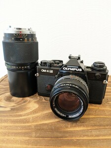 OLYMPUS OM-4 Ti ZUIKO 50mm f1.4 & 200mm f4 シャッターOK オリンパス 一眼レフ フィルムカメラ カメラ マニュアル ズイコー レンズ
