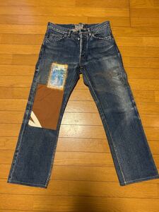 nanamica patchwork denim pants w34 ナナミカ デニム