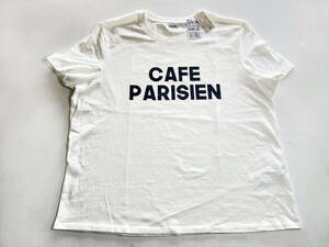 ☆CAFE PARISIEN★カフェパリジャンTシャツ★レディース★XLサイズ☆未着用☆