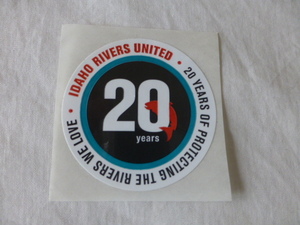 IDAHO RIVERS UNITED 20YEARS OF PROTECTING THE RIVERS WE LOVE ステッカー フライフィッシング salmon サーモン trout トラウト