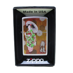 ジッポー オイルライター USA Zippo 和柄シリーズ 舞妓 SP-KE