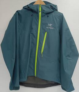 美品 ARC’TERYX アークテリクス アルファSL GORE-TEX マウンテンパーカー 15179-72720 ターコイズブルー XSサイズ メンズ 保存袋付