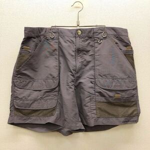 【FH228】Columbia PFG W36 L6 薄地 ナイロンハーフパンツ カーゴ パープル メンズブランド古着 コロンビア ショートパンツ 送料無料