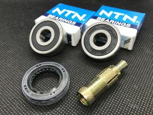 HONDA NSR50/80 6本スポーク 日本製 フロントホイール ベアリング交換セット 抜き工具＆作業手順説明 ダストシール96150-62010-10