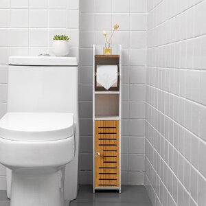 【現品限り】 トイレ収納ラック 扉，すきま収納 トイレラック トイレットペーパーストッカー，Bａｍｂｏｏ トイレットペーパー 天