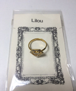 新品 未使用★Lilou ダイヤモンド型 リング★定価2000円 送料無料★