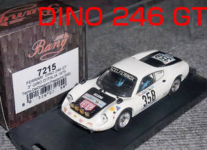 7215 bang 1/43 フェラーリ ディーノ 246 GT 38号車 ジロ・デ・イタリア 1975 DINO ディノ バン GT/LM 246GT