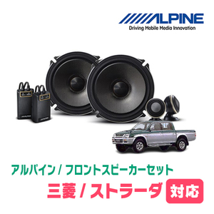 ストラーダ(H9/6～H11/5)用　フロント/スピーカーセット　アルパイン / X-171S + KTX-M171B　(17cm/高音質モデル)