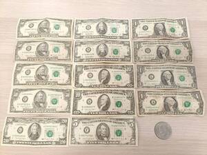 【アメリカドル 290＄】 外国紙幣 アメリカ紙幣 ドル紙幣 ドル硬貨 おまとめ 旧札 旧紙幣 米ドル 米国ドル　米国　USD