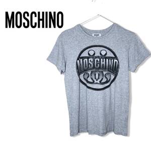 ☆MOSCHINO モスキーノ TEEN☆キッズ ユニセックス Tシャツ グレー 半袖 トップス size 164cm 管:E:10