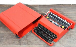 【ト長】olivetti オリベッティ valentine バレンタイン 手動 タイプライター 赤 レッドカラー 昭和レトロ IR000IOE76