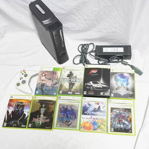 XBOX 本体・コントローラー・ソフト9本まとめセット XBOX 360 120GB ジャンク品