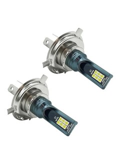 送料無料ファンレス　LEDヘッドライト 12V H4 4000k