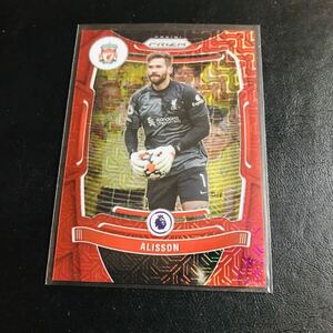 Alisson / 2021-22 Panini Prizm Premier League SOCCER EPL Red Mojo /159 Liverpool カード 159シリ チームカラー アリソン リバプール