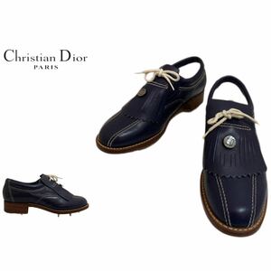 Christian Dior SPORTS PARIS VINTAGE クリスチャン ディオール スポーツ ヴィンテージ 日本製 キルト付 ゴルフレザーシューズ アーカイブ