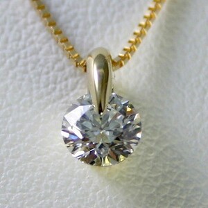 ダイヤモンド ネックレス 一粒 ゴールド 1カラット 鑑定書付 1.052ct Dカラー IFクラス 3EXカット H&C CGL