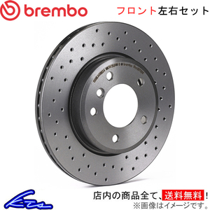 ブレンボ エクストラブレーキディスク フロント左右セット インプレッサWRX STi GC8 09.9077.1X brembo XTRA BRAKE DISC ブレーキローター