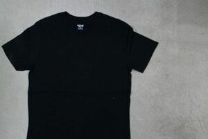 【古着 MOSSIMO VネックTシャツ黒S】シンプルカジュアル夏物衣料コットン100％ 8032