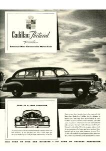 ◆1941年の自動車広告　キャデラック2　Cadillac　GM