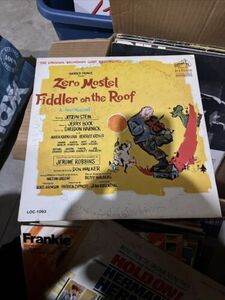 ZERO MOSTEL IN FIDDLER ON THE ROOF Original Broadway Cast 1964 バイナル LP 海外 即決