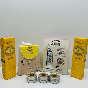 ロクシタン セラムハンドクリーム 75ml×2/SNOOPYハンドクリーム30ml＆シアバター10ml/SNOOPYハンドクリーム30ml×2/シアバター10ml×3中古