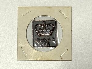 【メダル】イギリス 1985　エリザベスR　ロイヤルミント　英国王紋章 　記念コイン/メダル/古銭　　N1017C