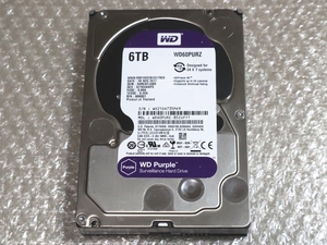 ■ AVコマンド対応 6TB HDD WD パープル(紫)　WD60PURZ