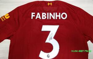 Fabinho　ファビーニョ　サイン リヴァプール 2019/2020 プレミアリーグ優勝記念モデル　【証明書あり】