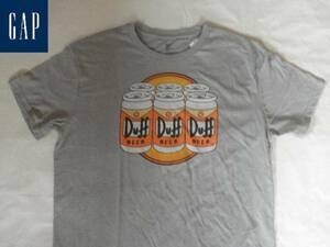 USA購入 Gap【ギャップ】缶ビールプリントＴシャツUS Sサイズ グレー 新品未使用品