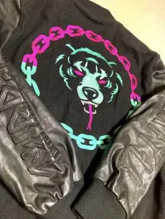 激レア LONG CLOTHING × MISHKA コラボ スタジャン レザー