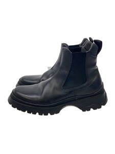 PRADA◆サイドゴアブーツ/36/BLK/履きジワ/