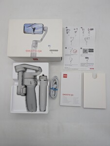 送料無料 美品 ZHIYUN SMOOTH Q4 3軸 スマートフォンジンバル スタビライザー 折りたたみ式 手ブレ補正 延長ロッド内蔵 携帯性 ミニ三脚付