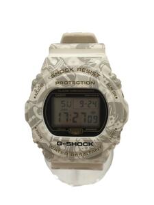 CASIO◆クォーツ腕時計・G-SHOCK/デジタル/WHT/七福神 寿老人モデル